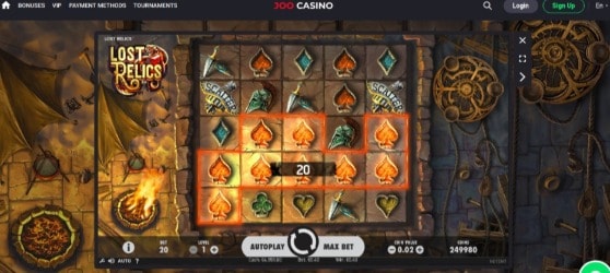 Joo Casino Review - Lost relics