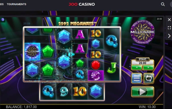 Joo Casino Review - Who wants to be a millionaire