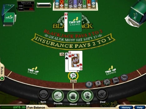 Two Up Casino - Blackjack