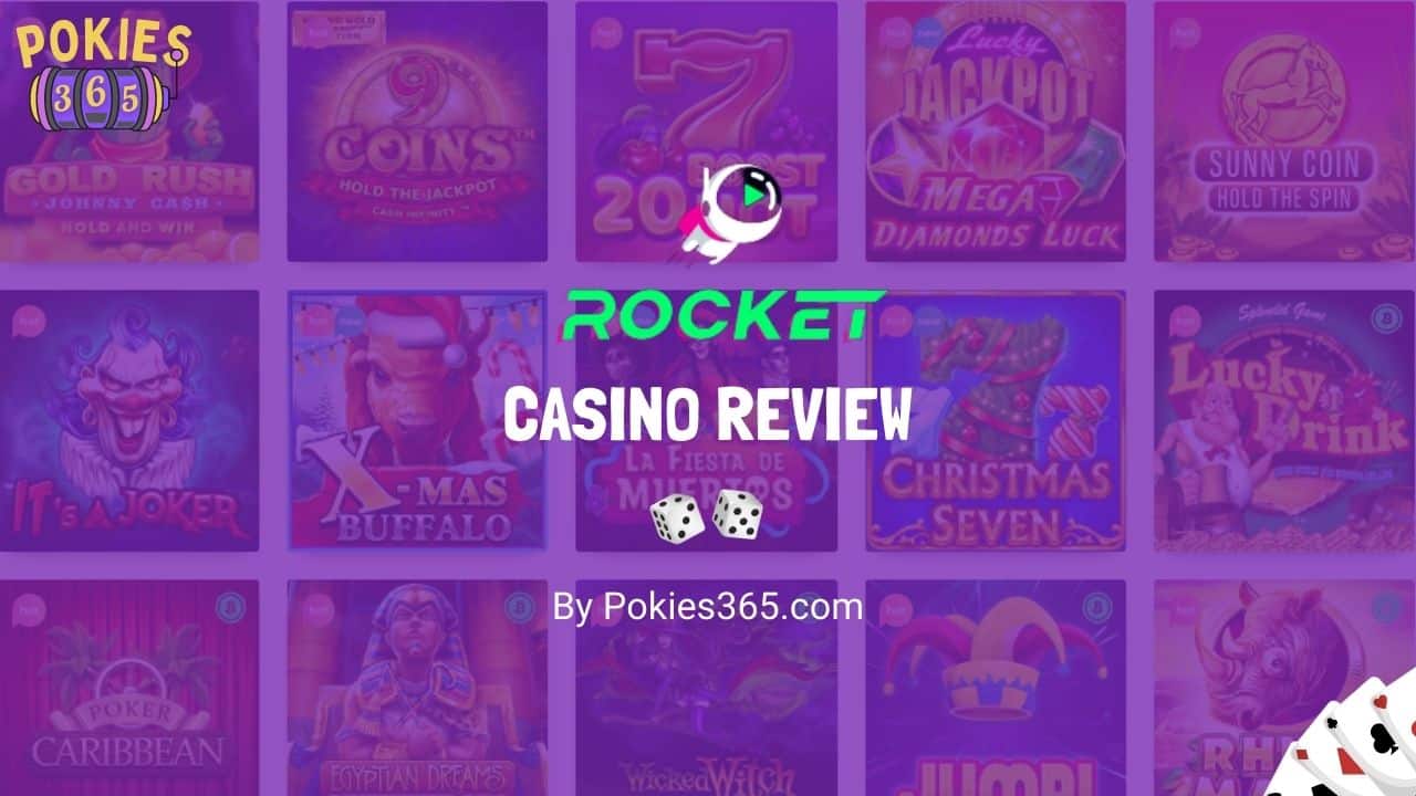 Casino Rocket Review 2024 🚀 Exclusive 20 Free Spins Bonus
