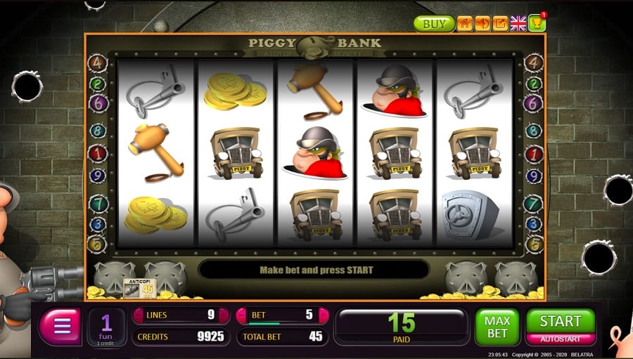 Fast Pay Casino Review - Piggy Bank Pokie by Belatra