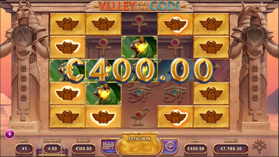 Fast Pay Casino - Valley Of The Gods Slot by Yggdrasil