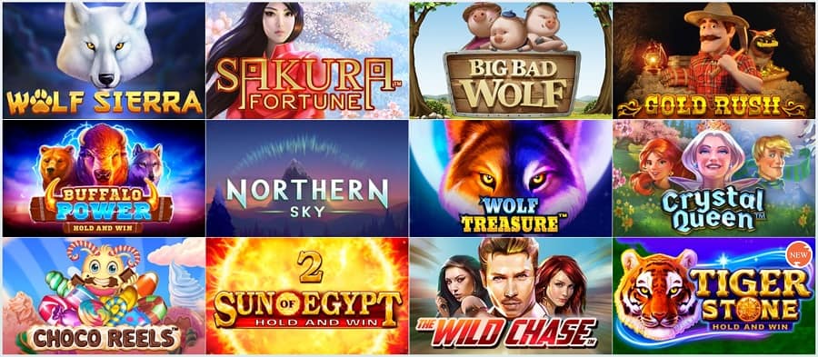 Golden Reels Casino - Top Pokies Section