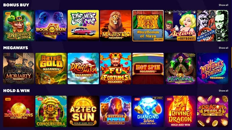 Pokies Selection at Dazard Casino