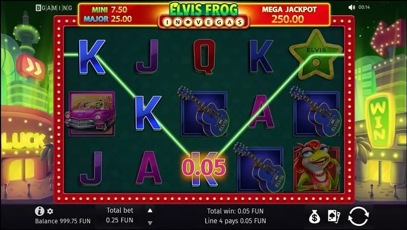 Elvis Frog in Vegas Pokie by BGaming