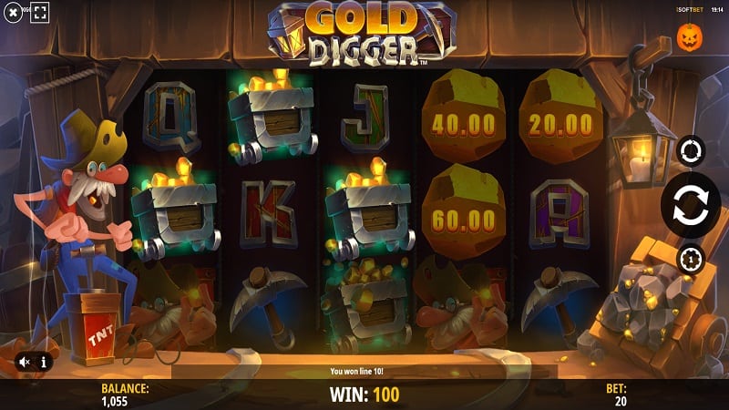 Gold Digger - Pokie Game by iSoftbet at Megaslot Casino