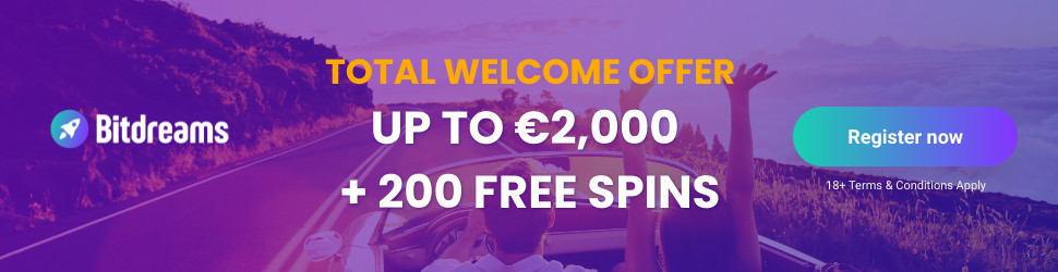 Bitdreams Casino Welcome Bonus + Free Spins Bonus