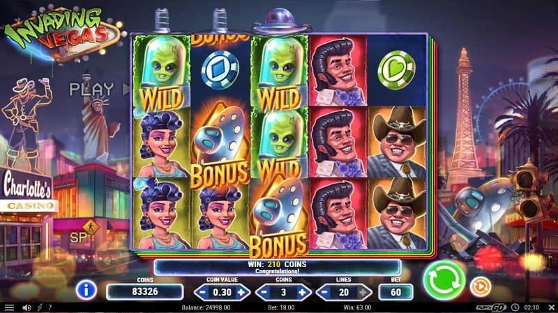 Invading Vegas Pokie by PlayNgo at Mr.Play Casino