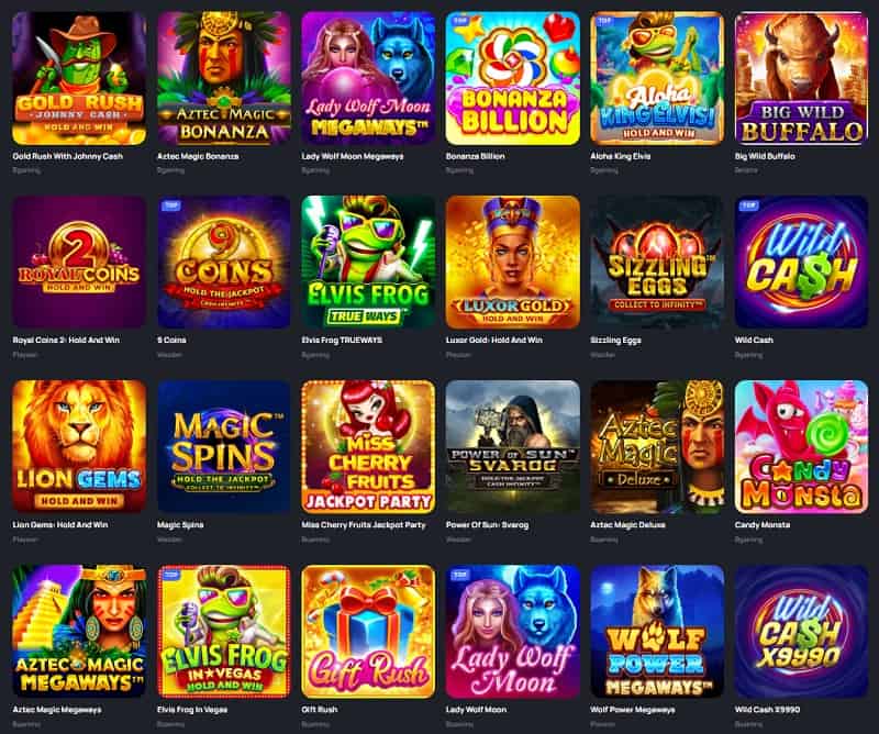 Pokies Section at BetandPlay Casino